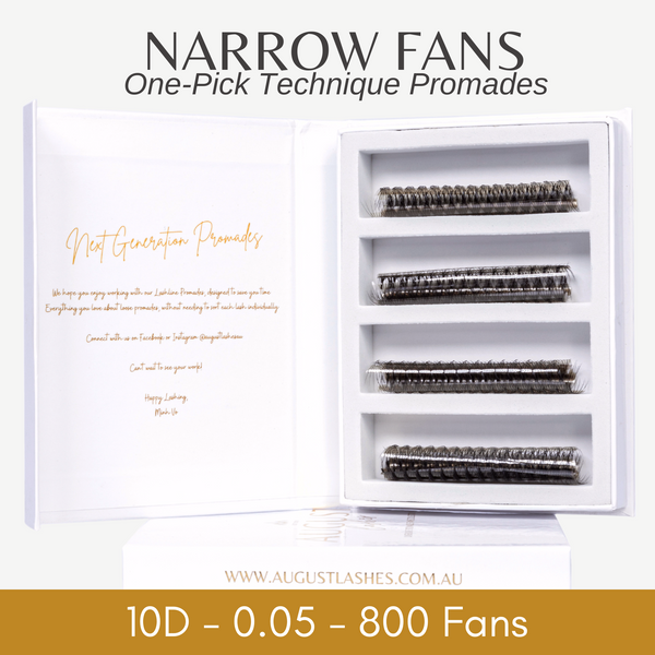 10D 0.05 Narrow Fans - Lashline - 800 Fans